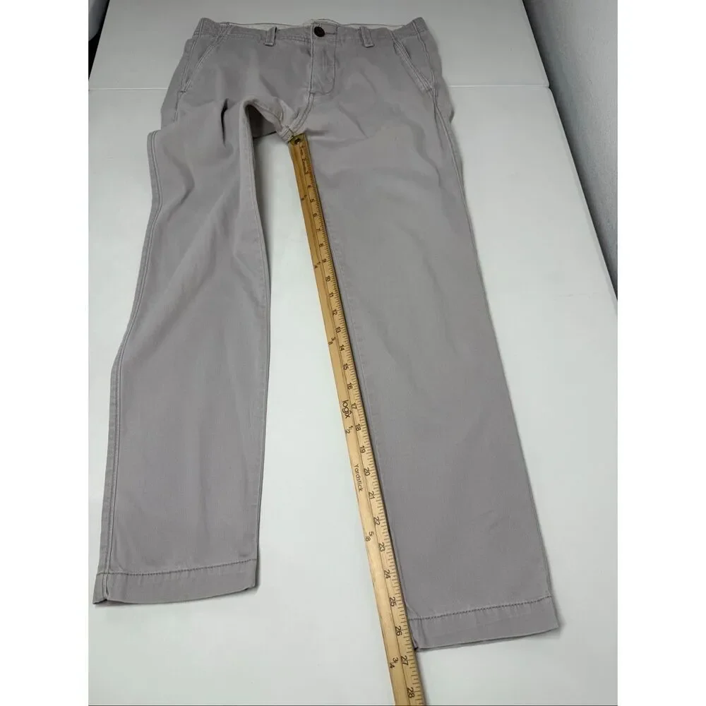 Set Of 2 Hollister Men’s Skinny Chino Sz 29/27 Gray Brown See Description